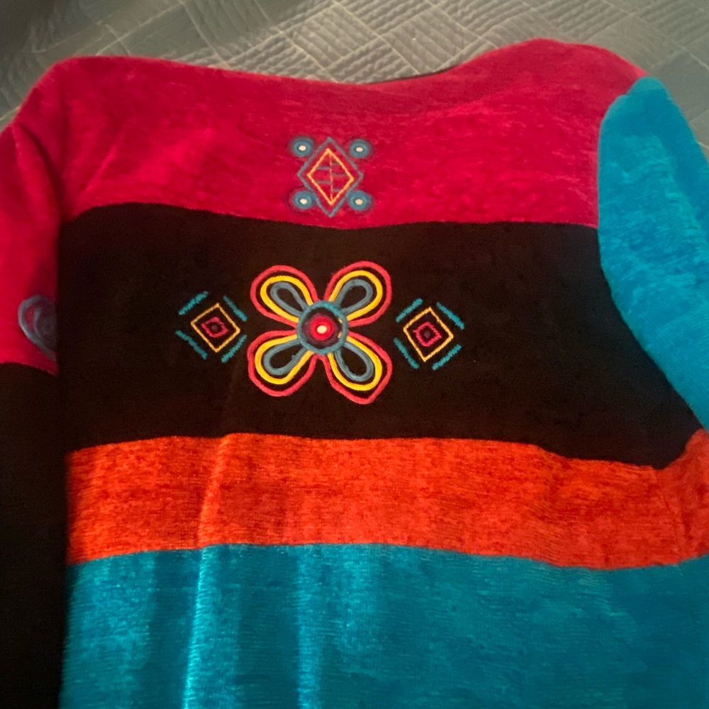 Vintage Allure Patchwork Jacket Blazer Multicolor - image 2